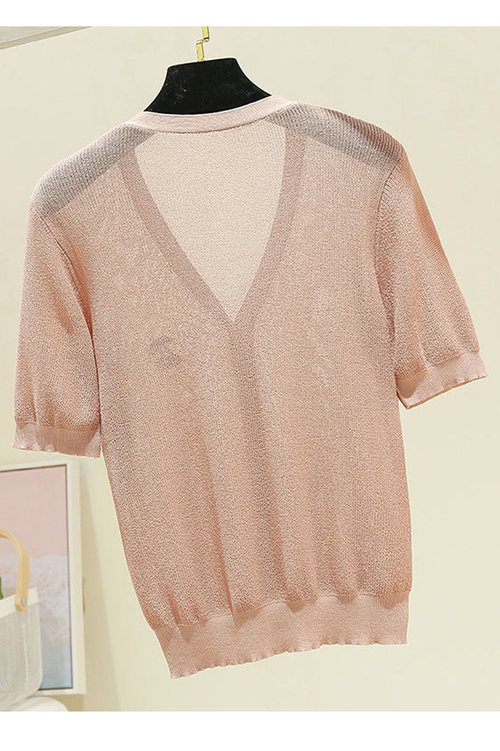 Women Classic Solid Colored V-Neck Winter Warm Cardigan