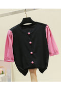 Women Fashionable Half Sleeve Warm Casual Cardigan