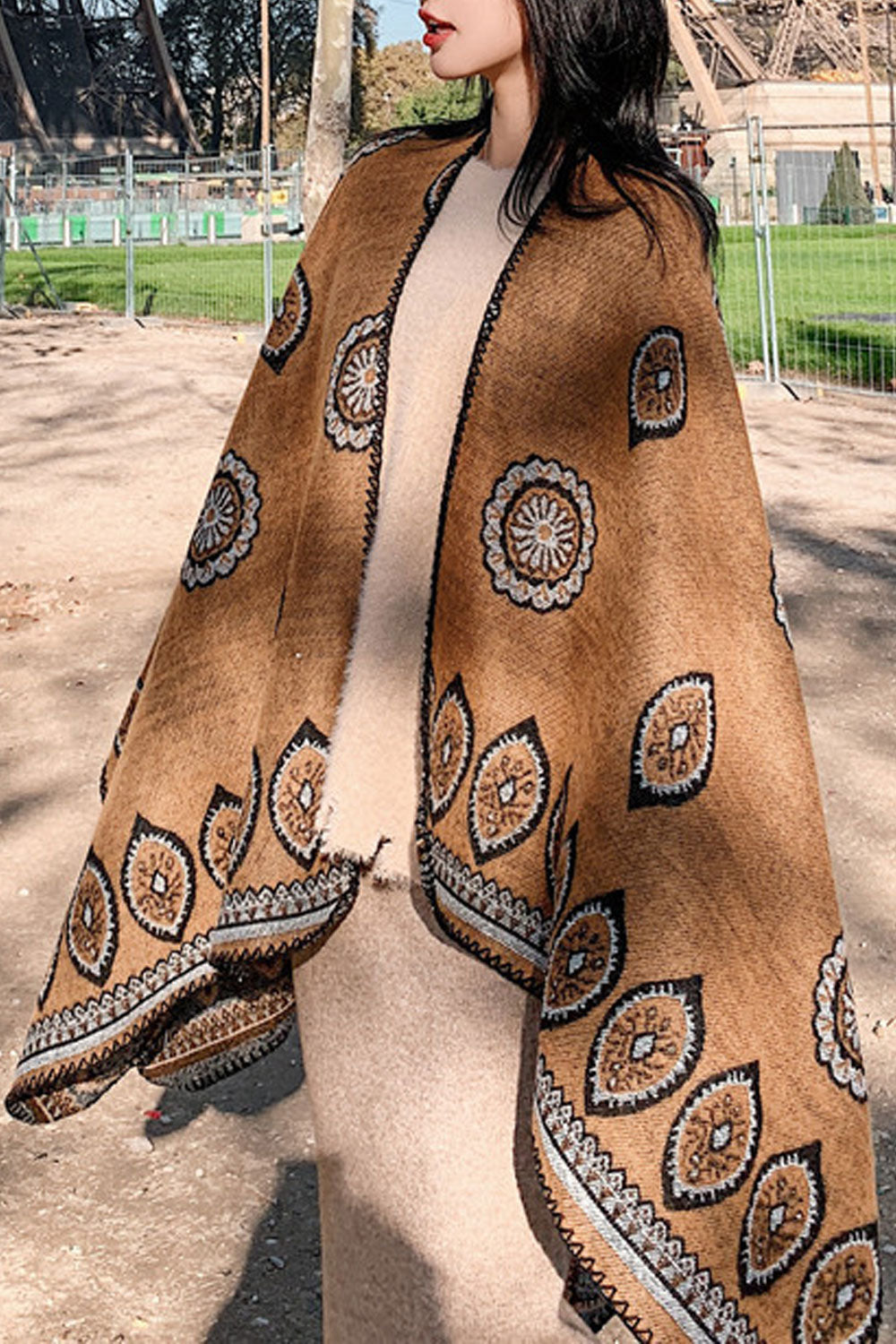 Women Beautiful Printed Style Thick Winter Shawl