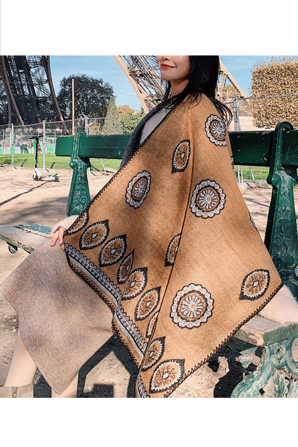 Women Beautiful Printed Style Thick Winter Shawl