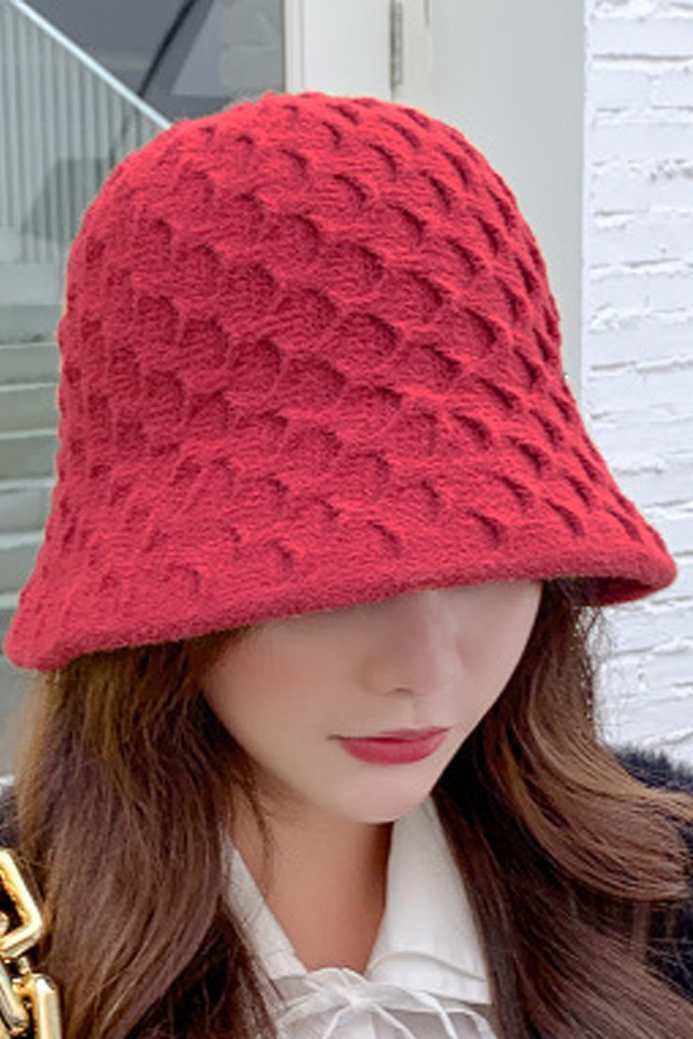Women Fashionable Dome Styled Solid Colored Warm Knitted Hat