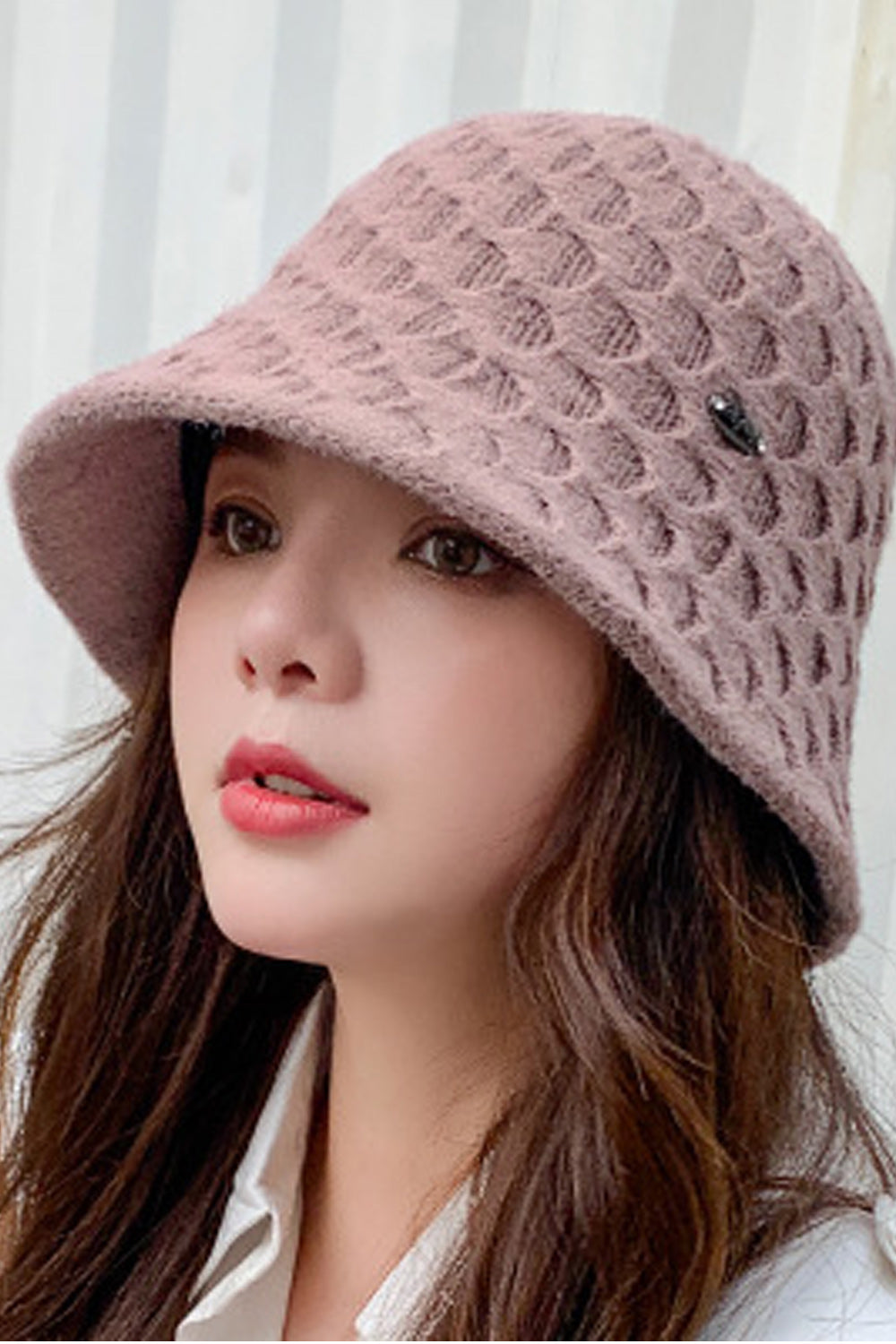 Women Fashionable Dome Styled Solid Colored Warm Knitted Hat