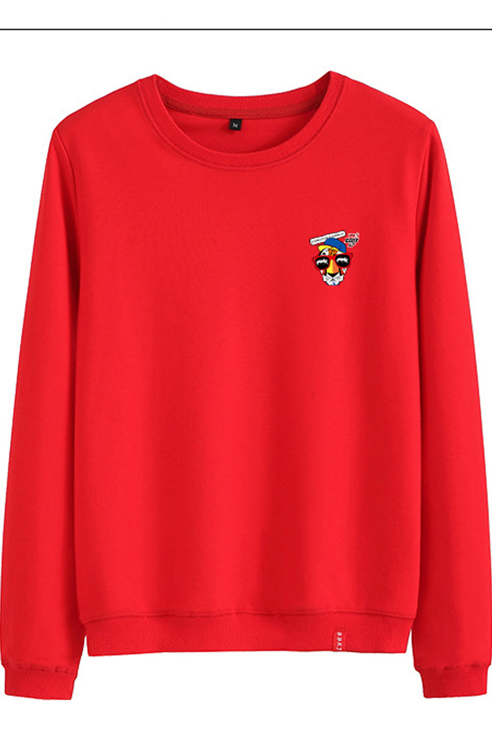 Women Decent Styled Round Neck Awesome Solid Pattern Sweatshirt