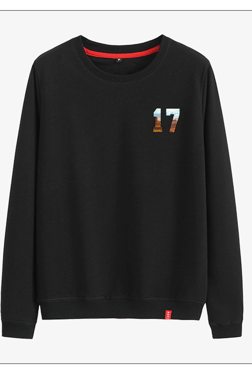 Women Simple Solid Pattern Comfortable Round Neck Soft Sweatshirt