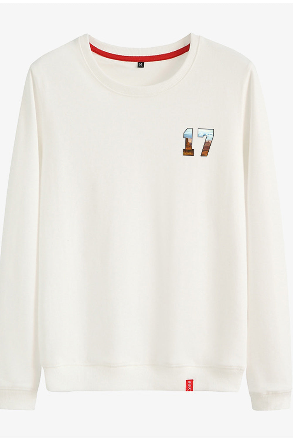 Women Simple Solid Pattern Comfortable Round Neck Soft Sweatshirt