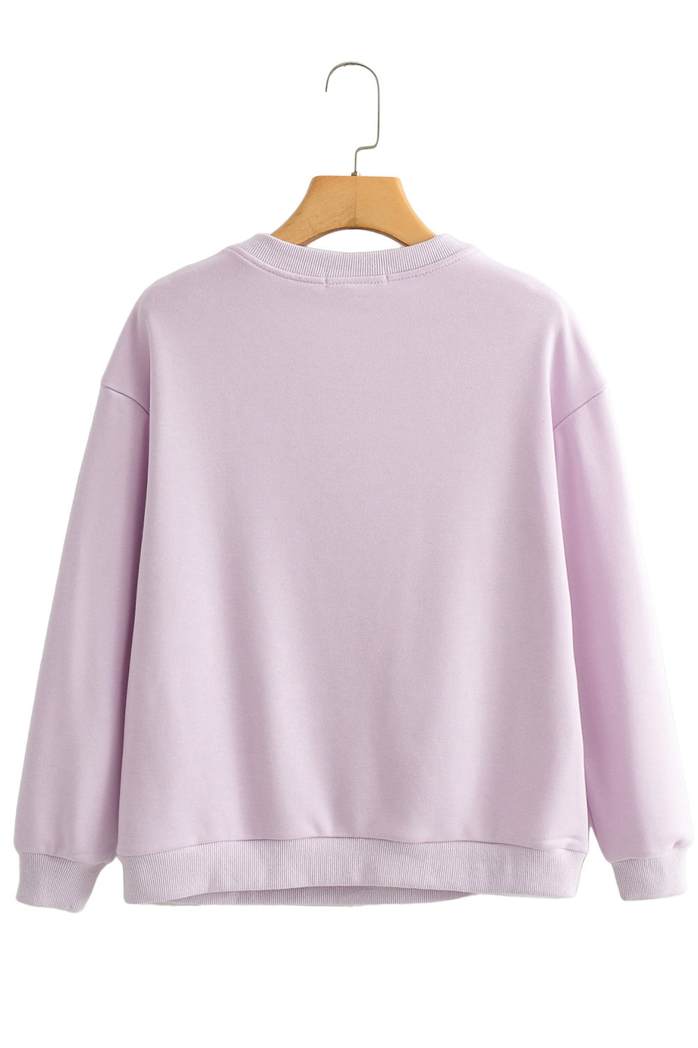 Women Easy Round Neck Classy Solid Pattern Warm Sweatshirt