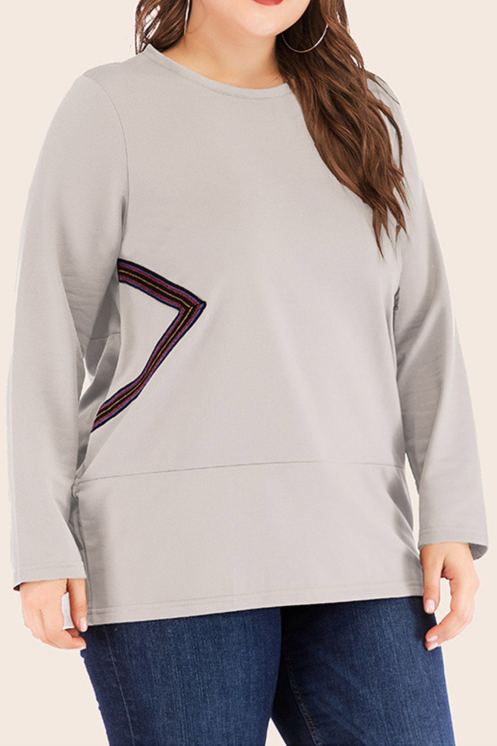 Women Round Neck Warm Long Sleeve Casual Winter Sweatshirt