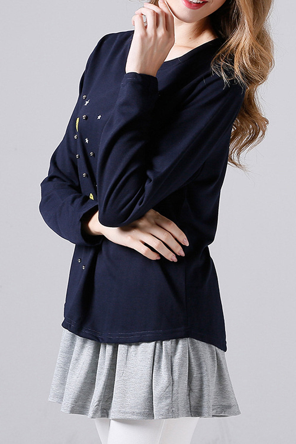 Women Perfect Long Sleeve Printed Pattern Casual Sweatshirt