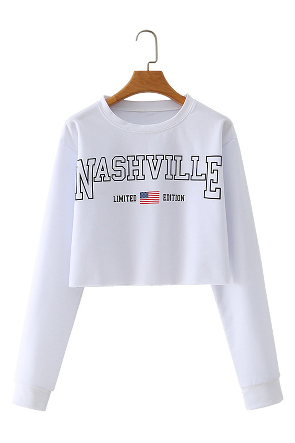 Women Classy Letter Pattern Long Sleeve Comfortable Soft Sweatshirt