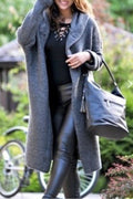 Women Lovely Warm Hooded Long Cardigan