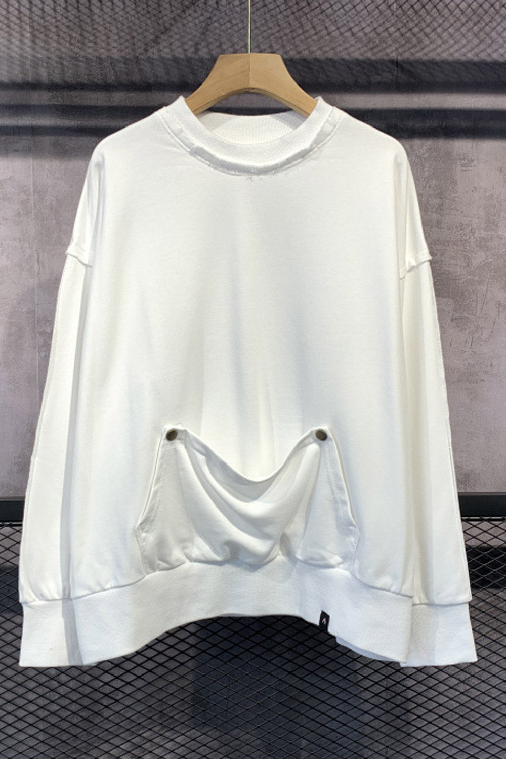 Women Solid Colored Elegant Styled Cozy Loose Sweatshirt