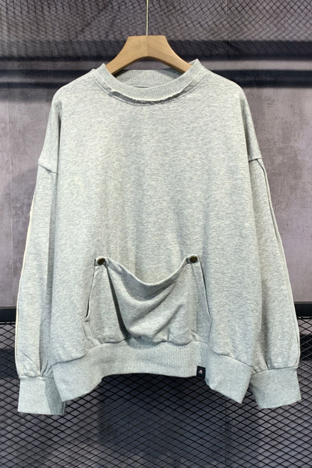 Women Solid Colored Elegant Styled Cozy Loose Sweatshirt
