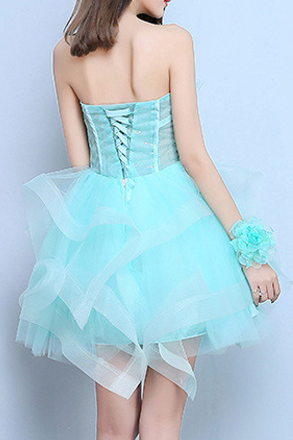 Women Floral Lace Decent Solid Colored Thin Soft Evening Dress