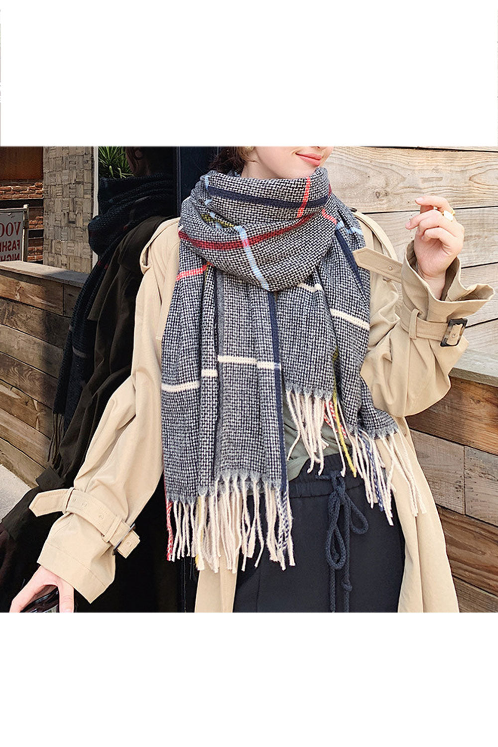 Women Comfy Long Length Breathable Soft Muffler