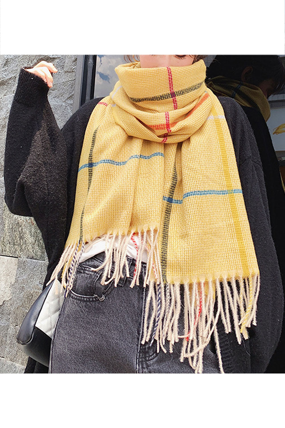 Women Comfy Long Length Breathable Soft Muffler