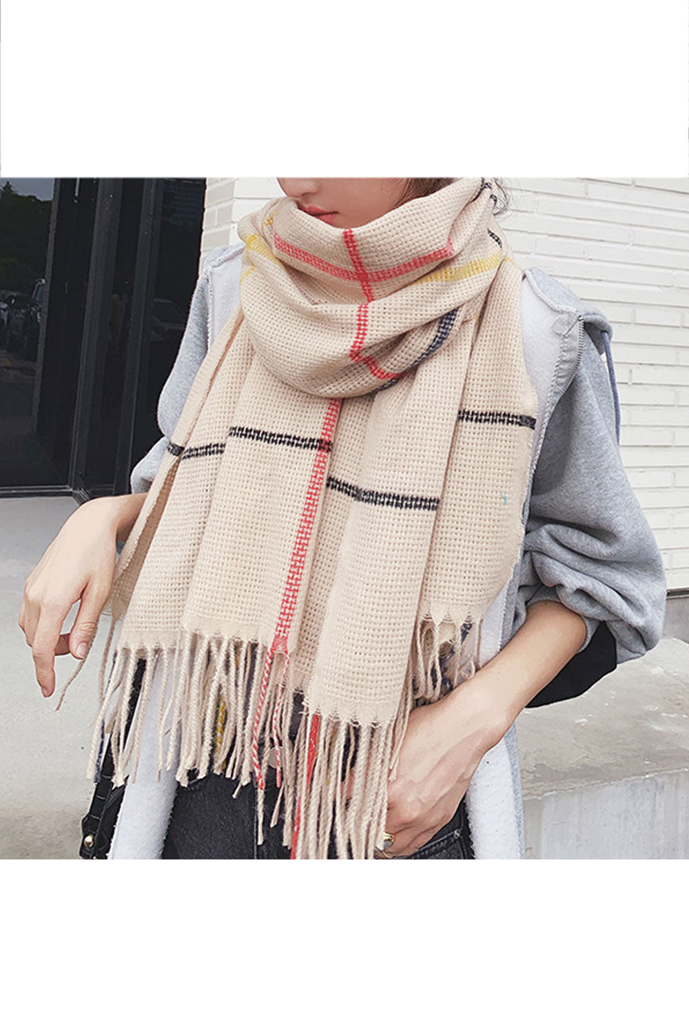 Women Comfy Long Length Breathable Soft Muffler