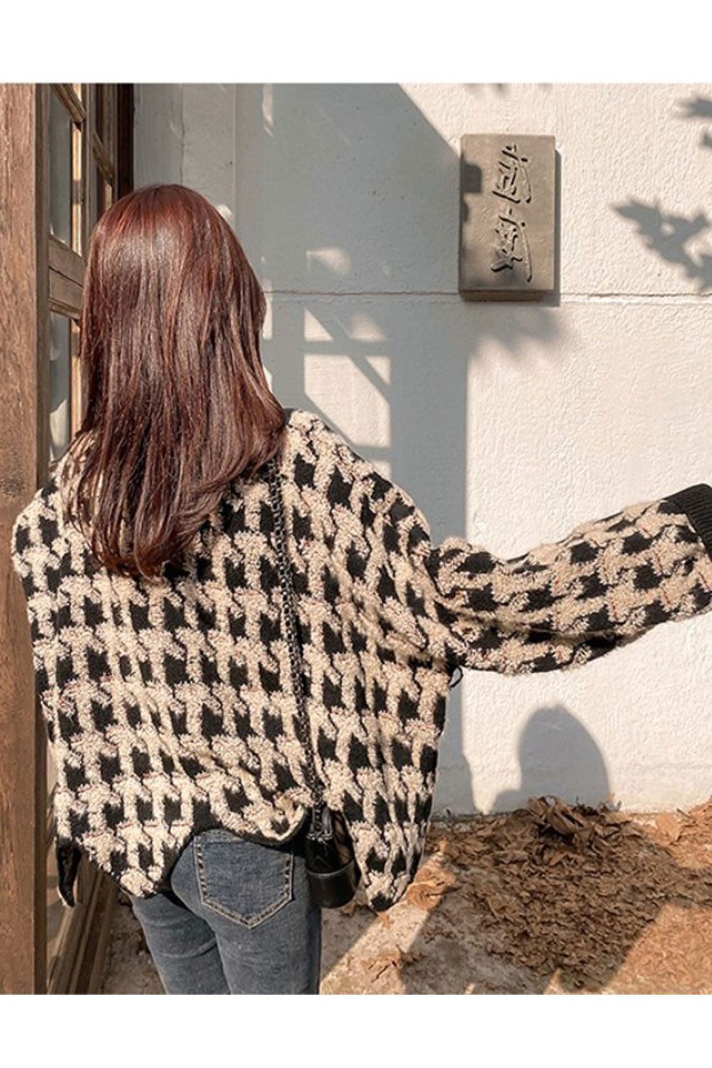 Women Easy Round Neck Loose Knitted Warm Casual Sweater