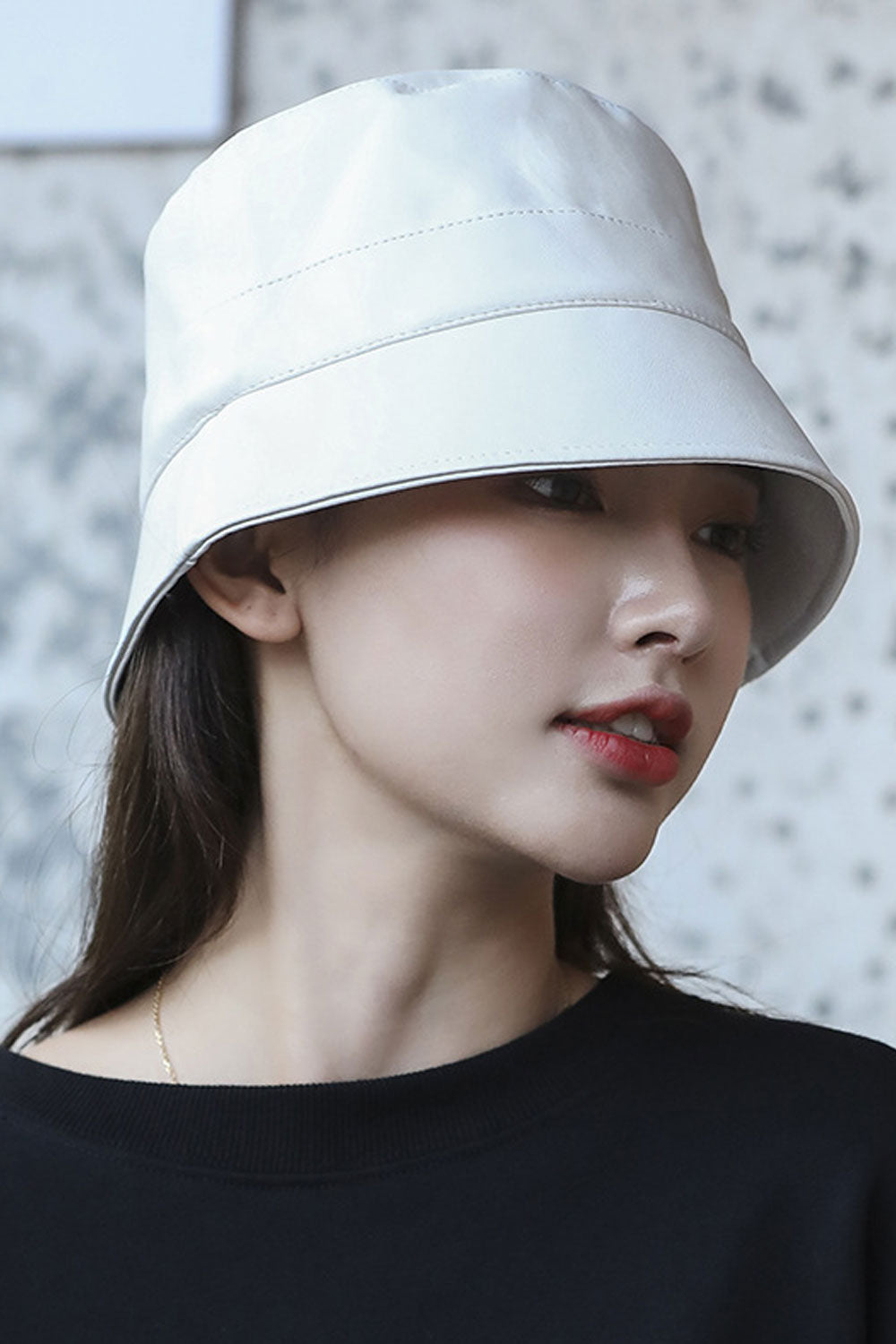 Women Elegant Solid Colored Pretty PU Leather Beret Hat