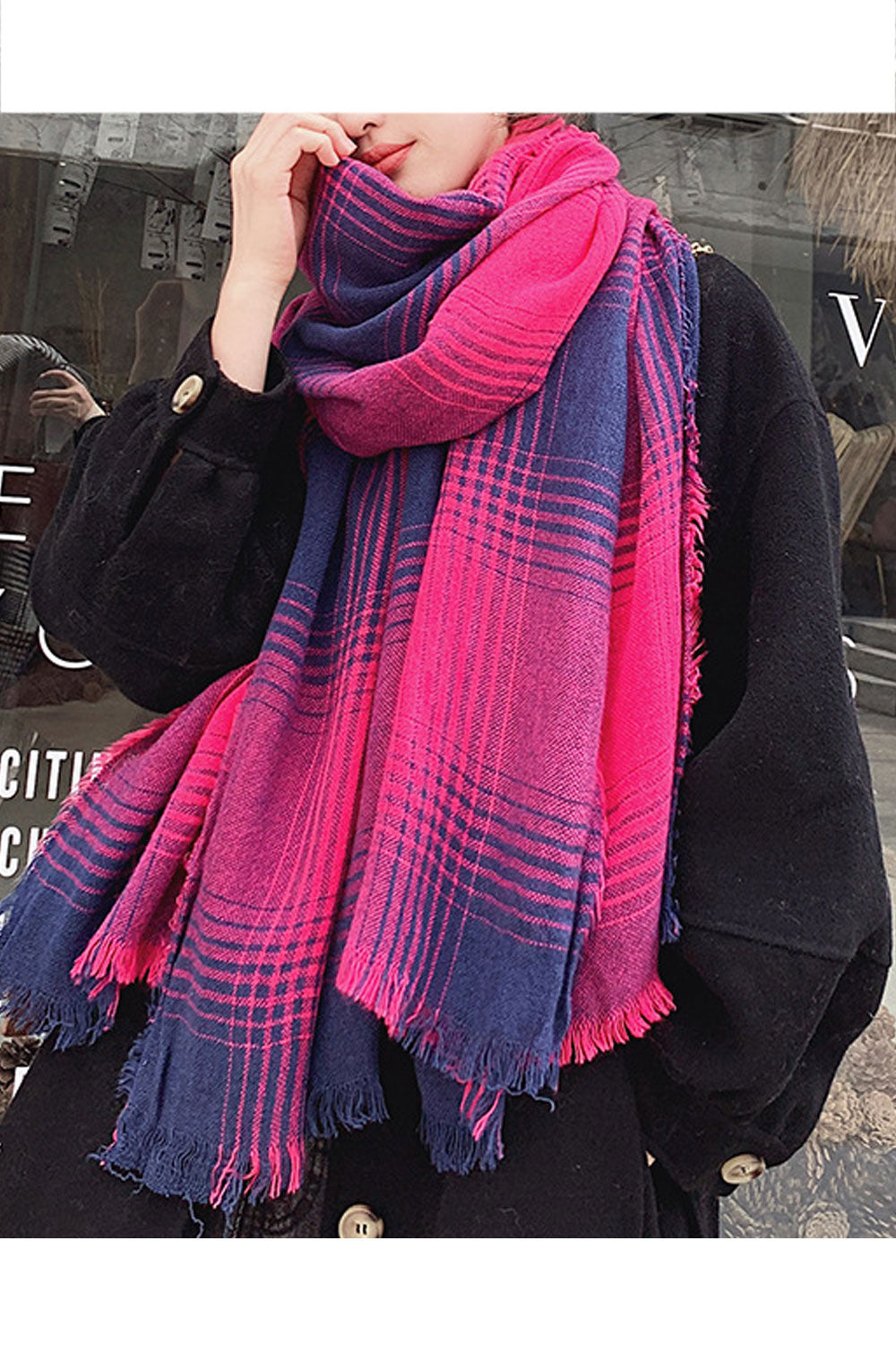Women Cashmere Warm Stylish Winter Season Muffler