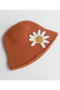 Women Comfy Flower Embroidered Knitted Beret Hat