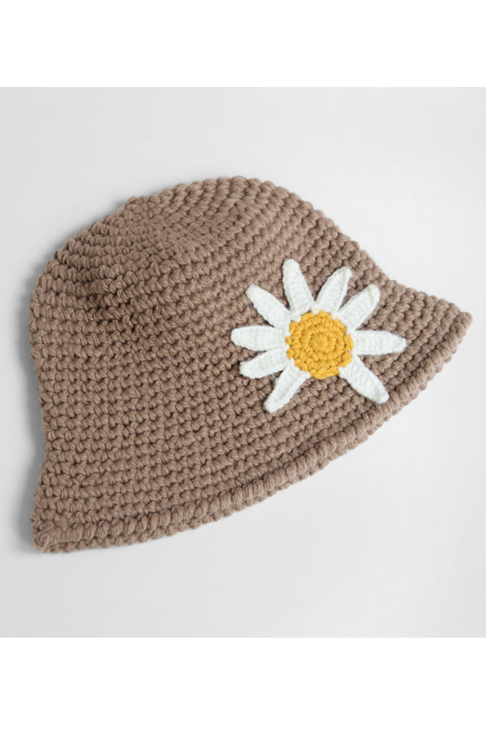 Women Comfy Flower Embroidered Knitted Beret Hat