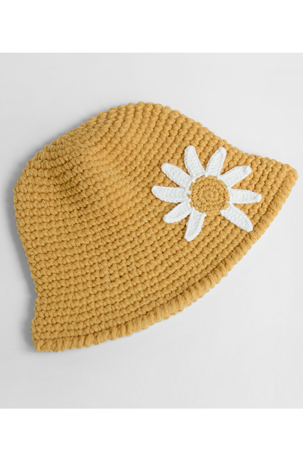Women Comfy Flower Embroidered Knitted Beret Hat