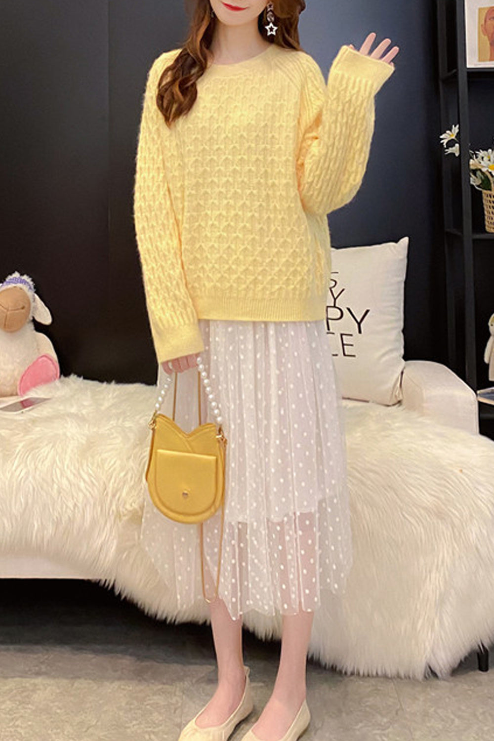 Women Classic Fit Long Sleeve Warm Pullover Fashion Sweater