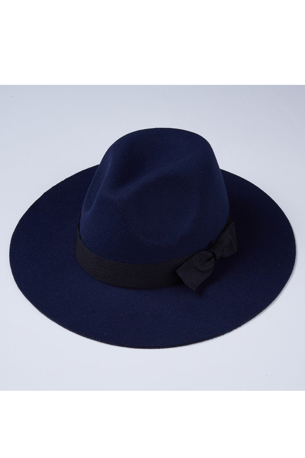 Women Ribbon Attached Solid Colored Elegant Beret Hat