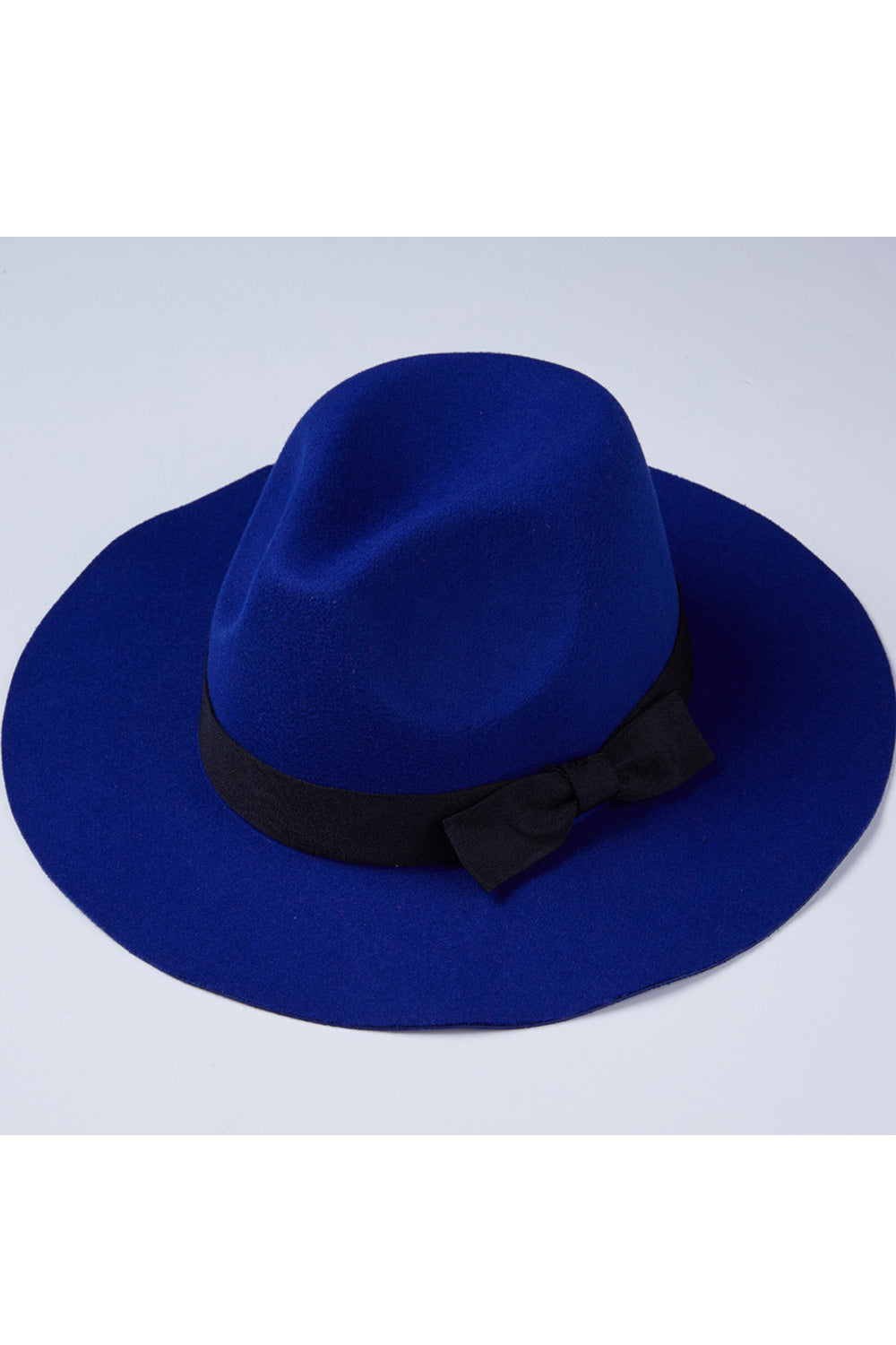 Women Ribbon Attached Solid Colored Elegant Beret Hat