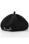 Women Letter Embroidered Stylish Warm Beret Hat