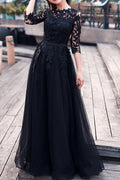 Women Elegant Soft Thin Half Sleeve Comfortable Wedding Dress