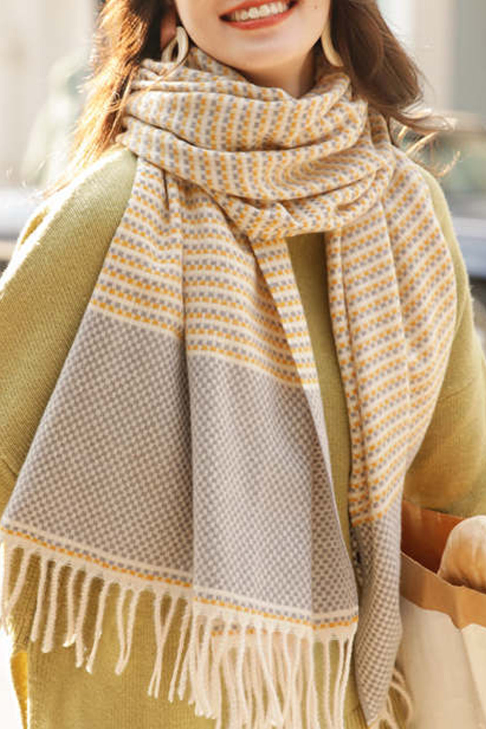 Women Decent Styled Solid Colored Lovely Comfy Muffler