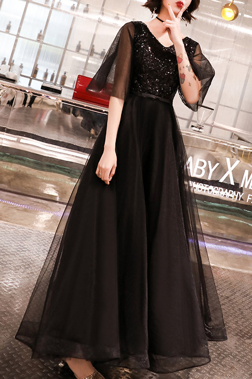 Women Thin Long Skirt Breathable Solid Pattern Charming Wedding Dress