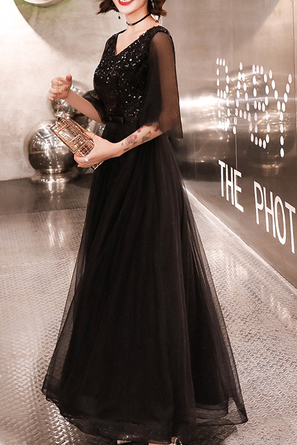 Women Thin Long Skirt Breathable Solid Pattern Charming Wedding Dress