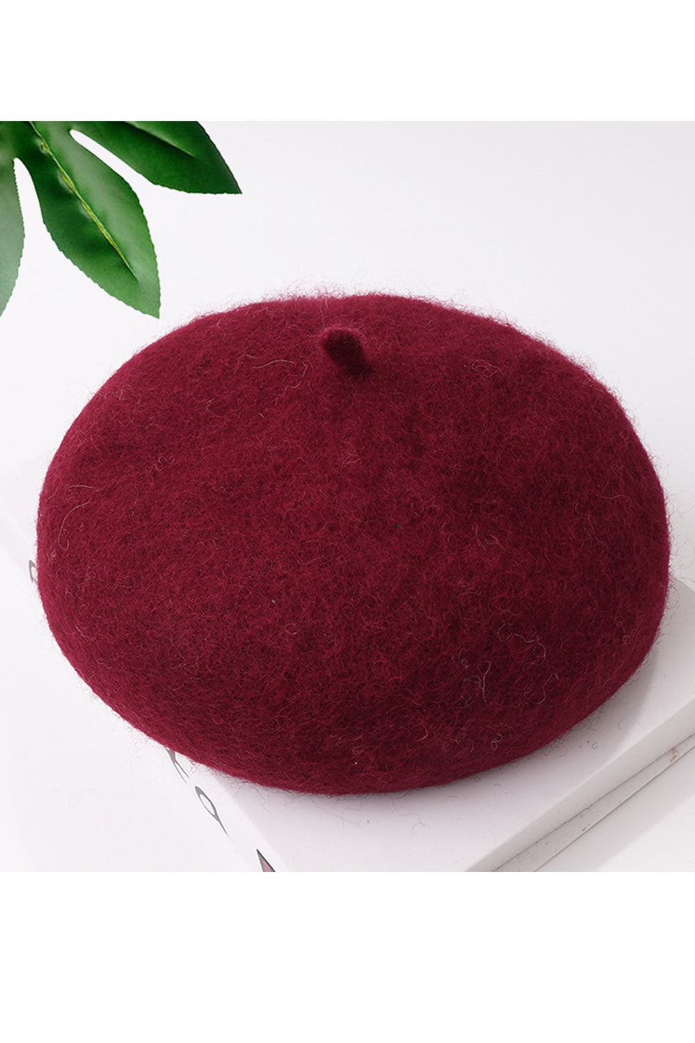Women Pretty Solid Colored Soft Beret Hat