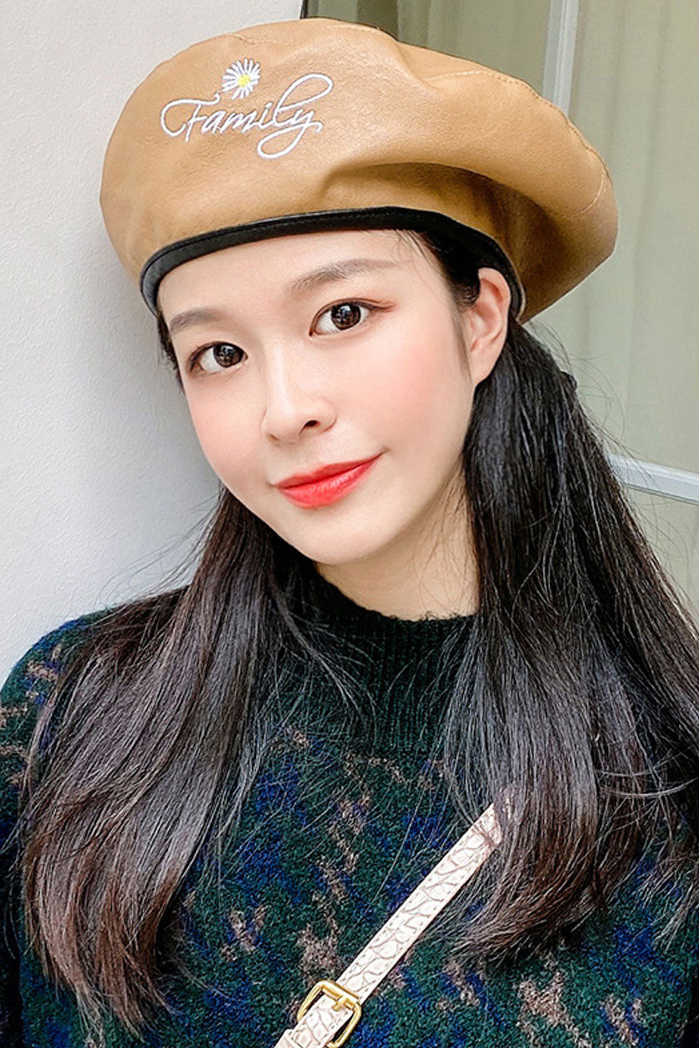 Women Pretty Letter Printed Warm Perfect Casual Beret Hat