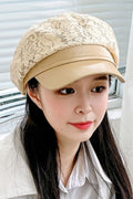 Women Lace Embroidered Classy Casual Winter Season Beret Hat