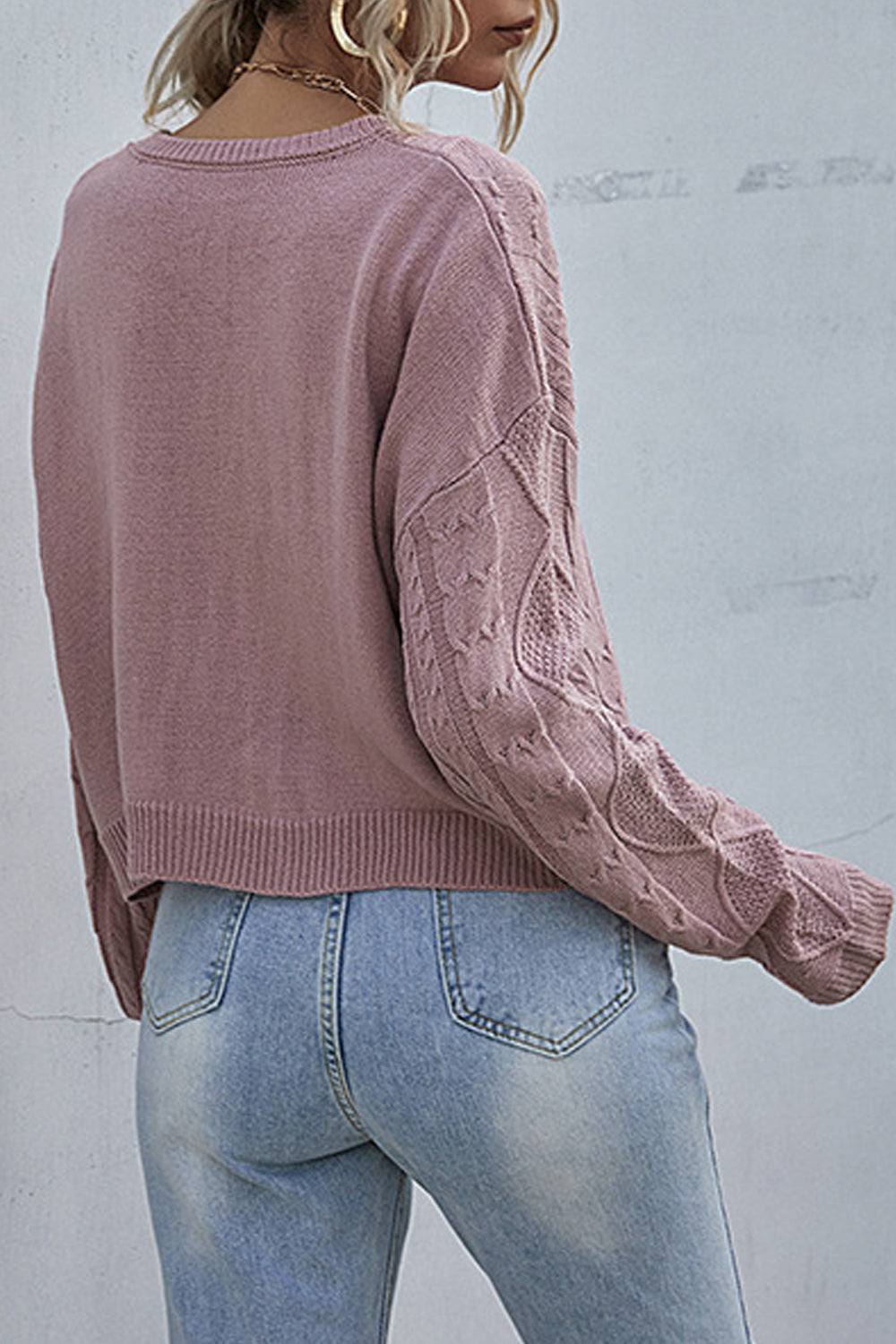 Women Warm Knit Round Pullover Autumn & Winter Casual Sweater