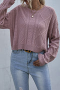 Women Warm Knit Round Pullover Autumn & Winter Casual Sweater