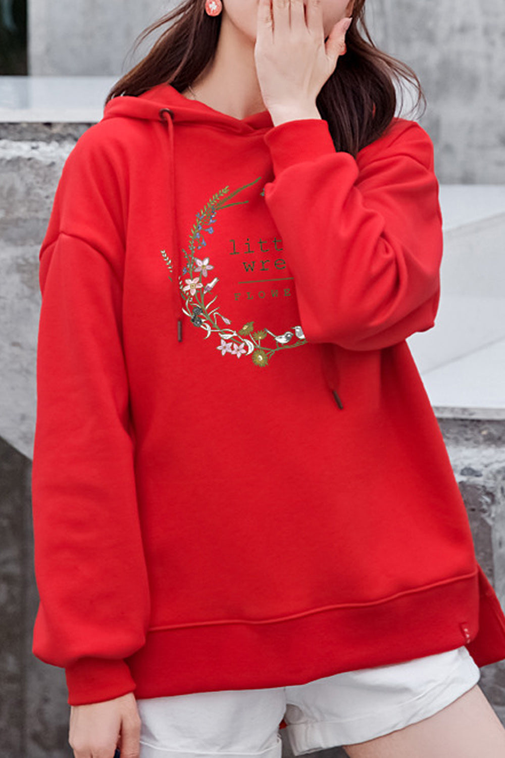 Women Elasticated Hem & Cuff Long Sleeve Classy Hoodie