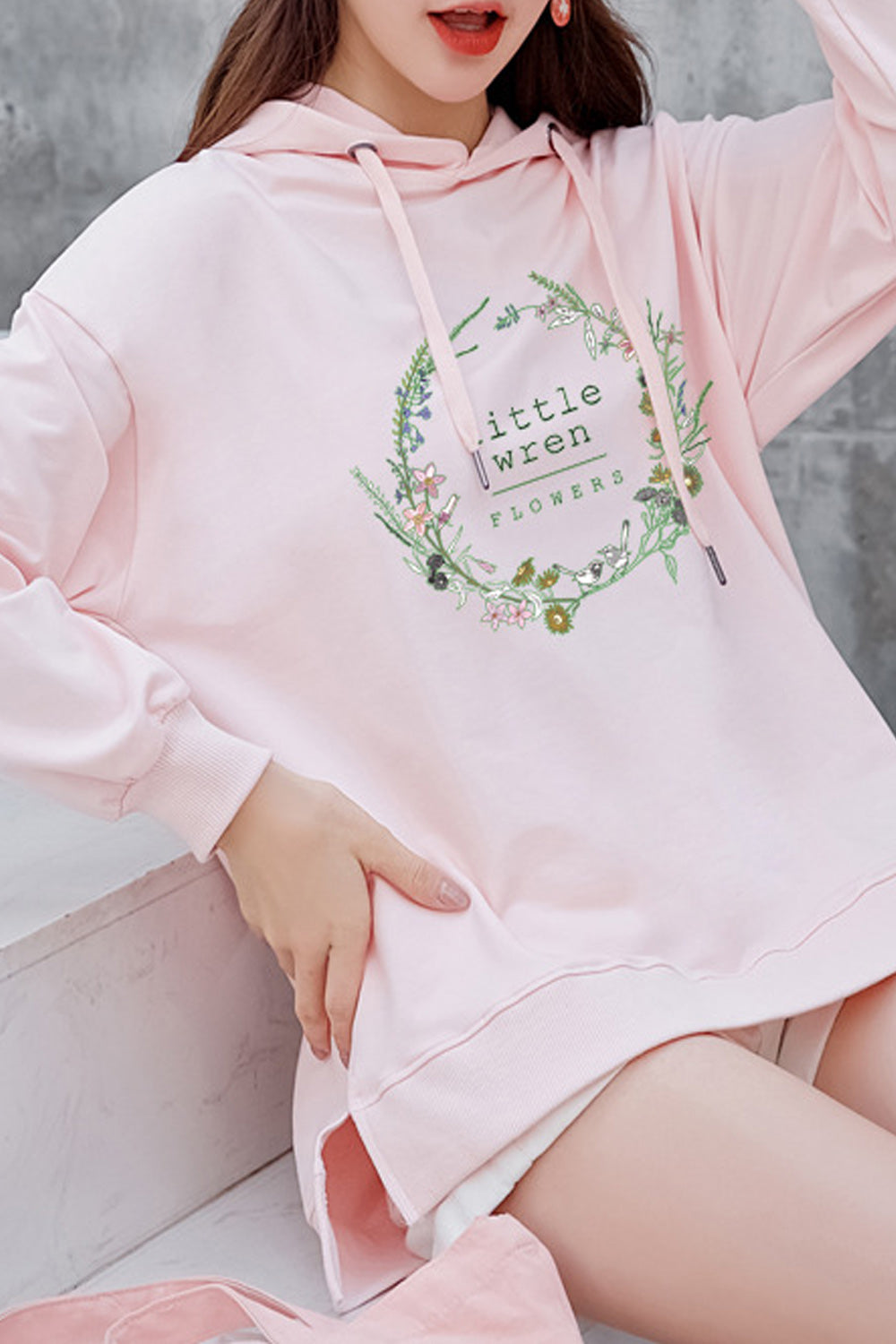 Women Elasticated Hem & Cuff Long Sleeve Classy Hoodie