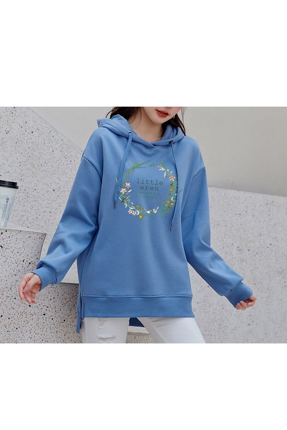 Women Elasticated Hem & Cuff Long Sleeve Classy Hoodie