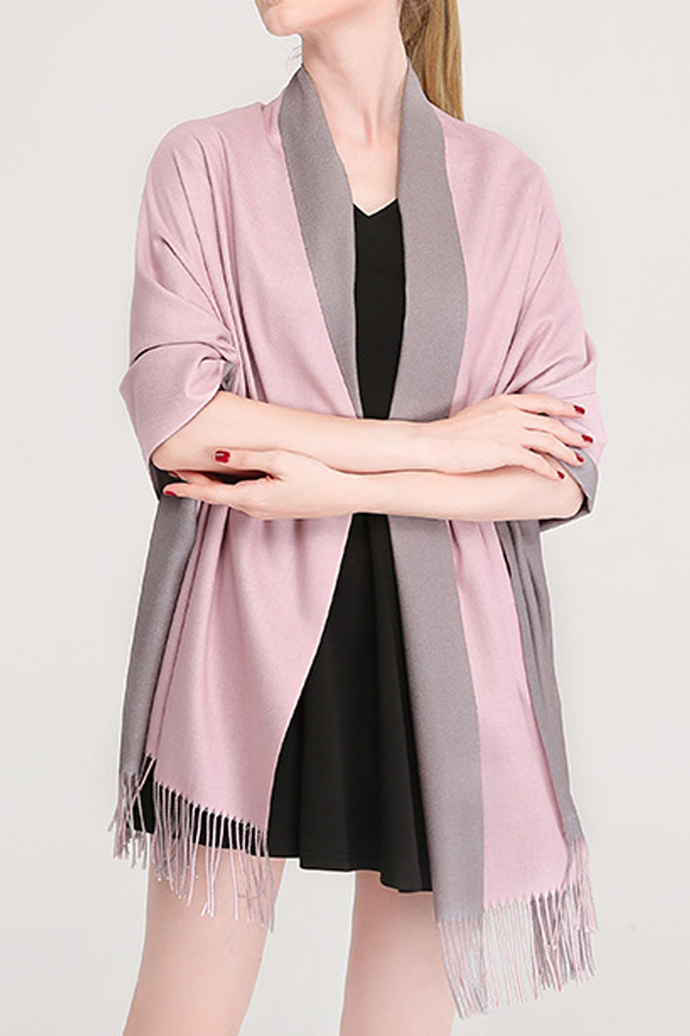 Women Convenient Warm Solid Colored Elegant Muffler