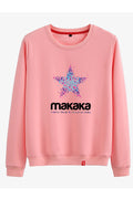 Women Printed Style Casual Long Sleeve Thick Sweatshirt