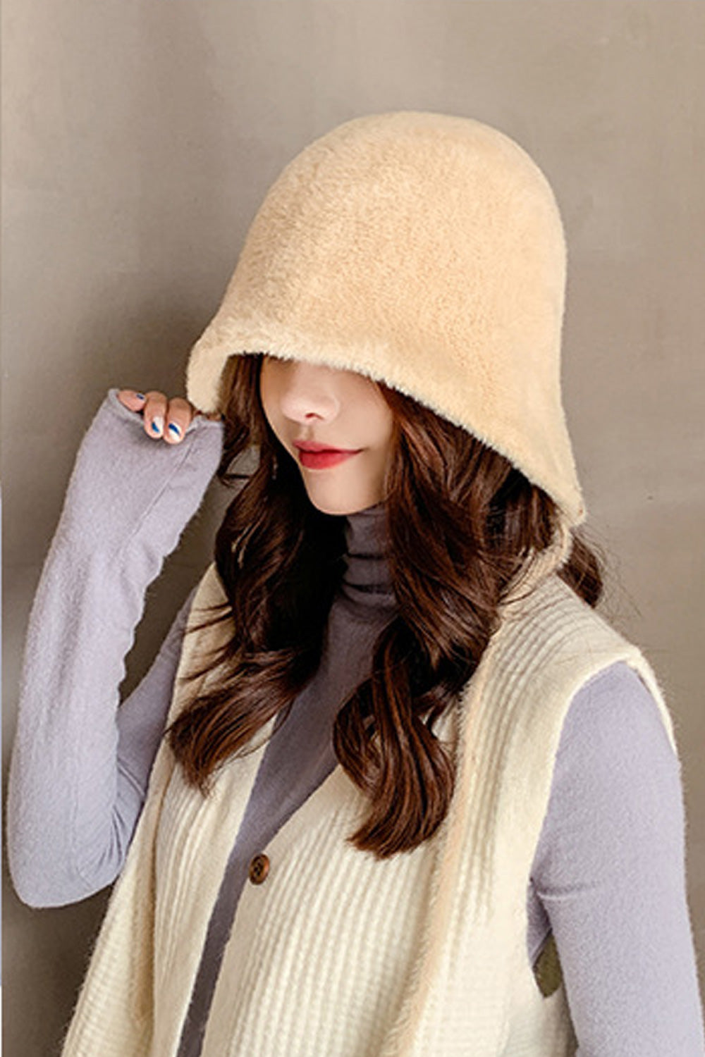 Women Soft Winter Solid Colored Thick Beret Hat