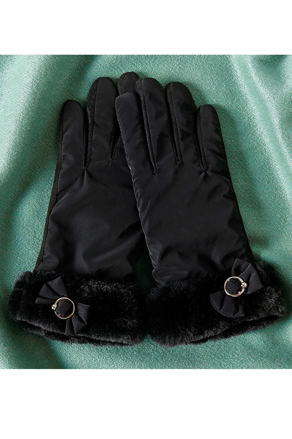 Women Solid Colored Warm Soft Classy Suede Gloves