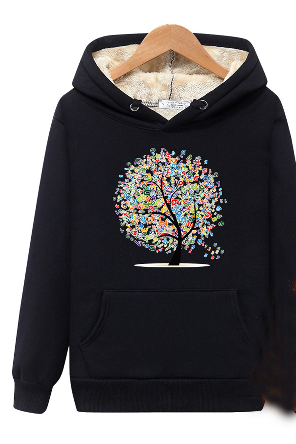 Women Magnificent Printed Pattern Ribbed Cuff Cozy Lovely Hoodie