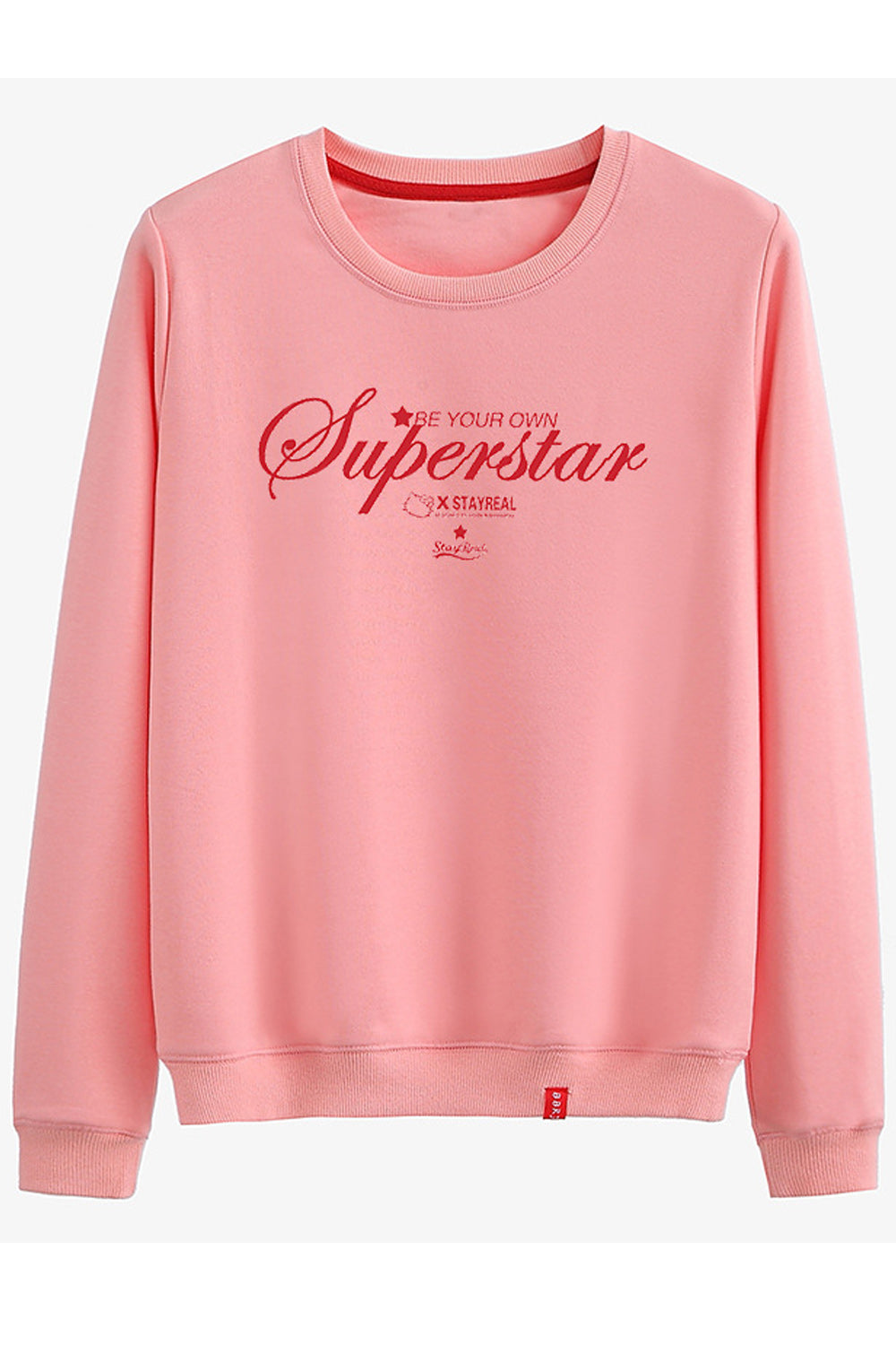 Women Letter Pattern Easy Round Neck Long Sleeve Sweatshirt