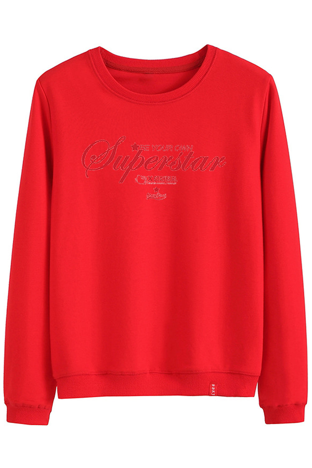 Women Letter Pattern Easy Round Neck Long Sleeve Sweatshirt