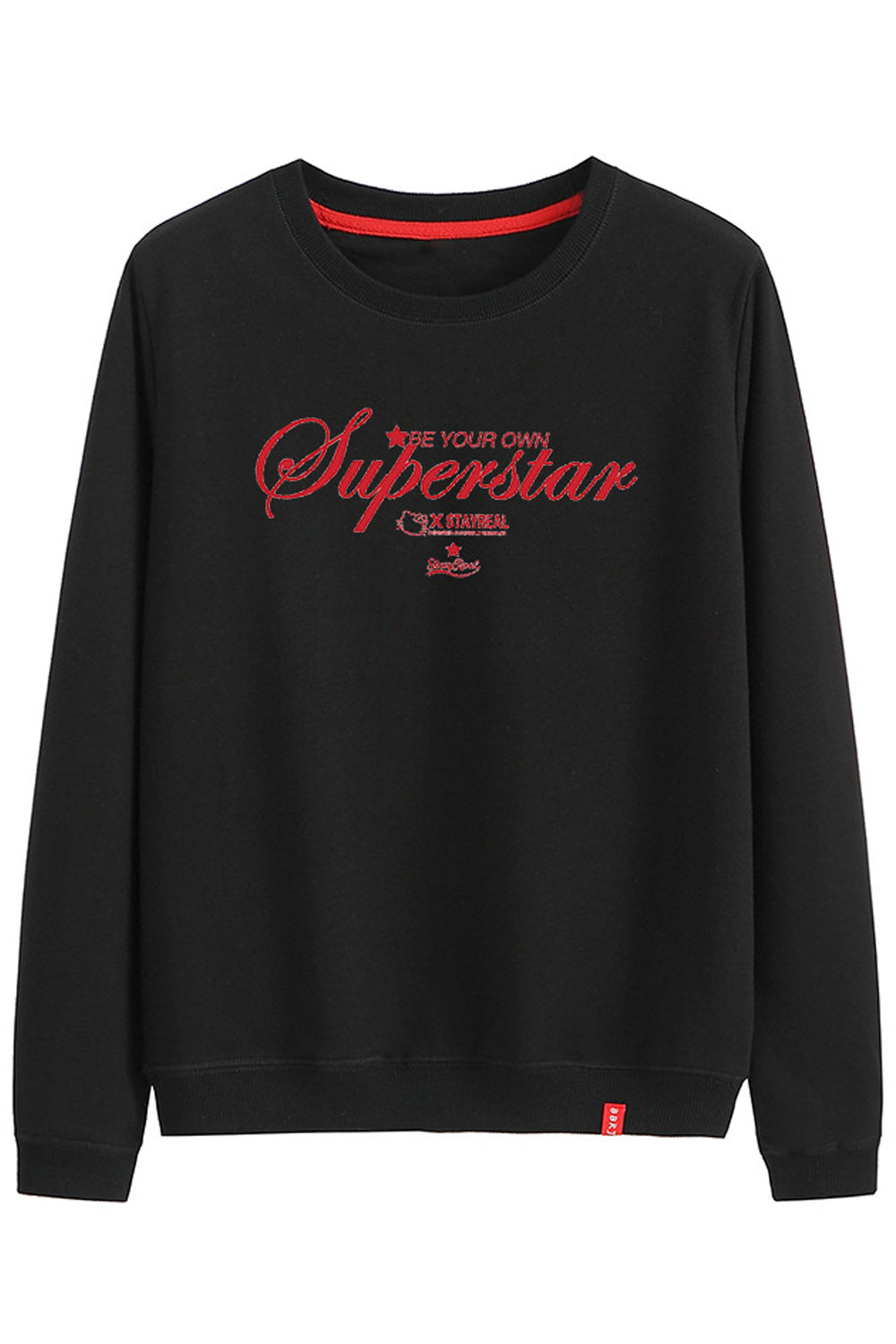 Women Letter Pattern Easy Round Neck Long Sleeve Sweatshirt